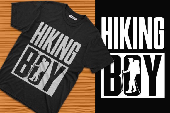 Hiking Boy T-shirt Design